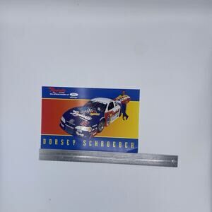 1996 #12 DORSEY SCHROEDER Raybestos NASCAR RACING FORD MUSTANG Herocard Postcard
